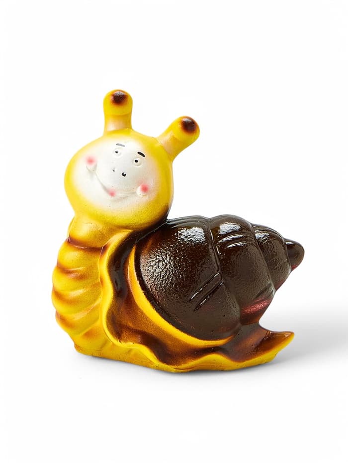 Садовая фигура из гипса «Улитка Улыбка», 17×8×16 см