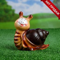 Садовая фигура из гипса «Улитка Улыбка», 17×8×16 см