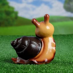 Садовая фигура из гипса «Улитка Улыбка», 17×8×16 см