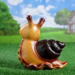 Садовая фигура из гипса «Улитка с улыбкой», 12×26×28 см