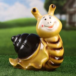 Садовая фигура из гипса «Улитка с улыбкой», 12×26×28 см