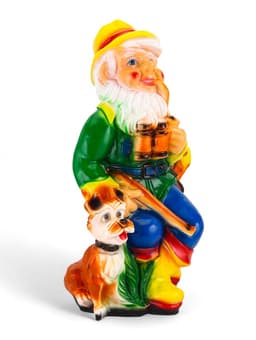 Садовая фигура из гипса «Гном - охотник», 30×40×70 см