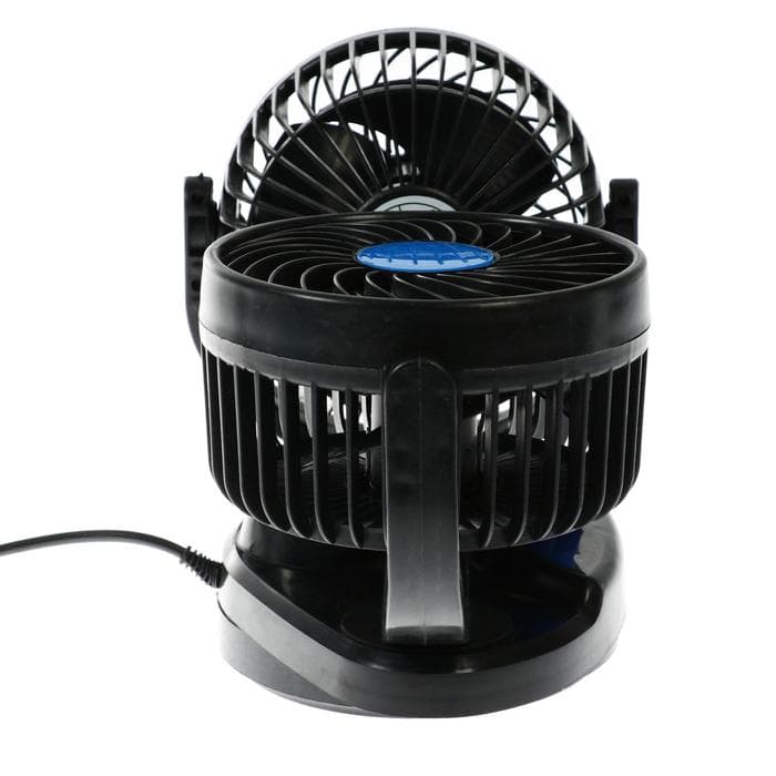 Вентилятор салона в авто, 12 В, двойной, поворотный 360°, авто обдув
