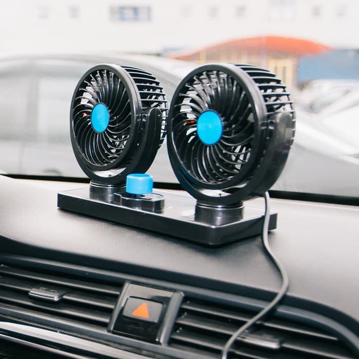 Вентилятор салона TORSO, 12 В, двойной, поворотный 360°