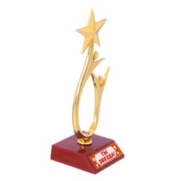 Кубок «Ты звезда», наградная фигура, золото, пластик, 18 см
