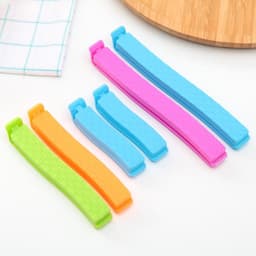 Зажимы для пакетов Доляна, 14/11/7 см, 6 шт., цвет МИКС