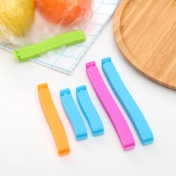 Зажимы для пакетов Доляна, 14/11/7 см, 6 шт., цвет МИКС