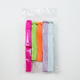 Зажимы для пакетов Доляна, 14/11/7 см, 6 шт., цвет МИКС