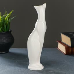 Фигурка гипс «Кошка Грация», белая, 6×7×23 см