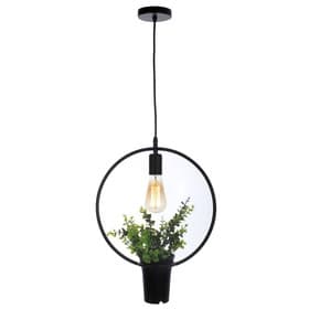 Светильник «Круг» черный 1×40W E27 12×34×48 см