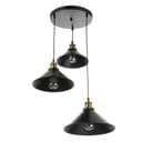 Светильник BayerLux «Грегори» черный 3×40W E27 52×52×92 см