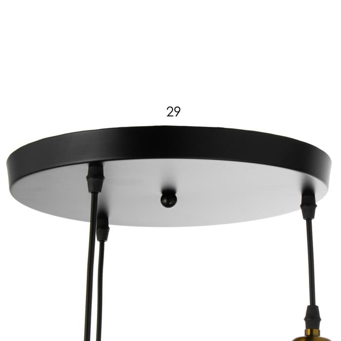 Светильник BayerLux «Грегори» черный 3×40W E27 52×52×92 см