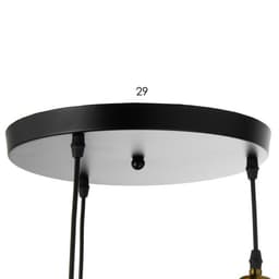 Светильник BayerLux «Грегори» черный 3×40W E27 52×52×92 см