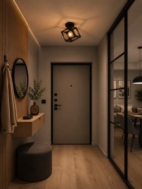 Люстра потолочная BayerLux «Куб», 40 Вт, E27, 16×16×19 см, чёрная