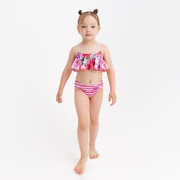 Купальник для девочки раздельный KAFTAN: Little princess, розовый, размер 30 (98-104 см)