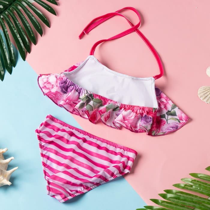 Купальник для девочки раздельный KAFTAN: Little princess, розовый, размер 30 (98-104 см)