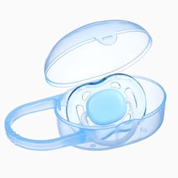 Контейнер для хранения и стерилизации детских сосок и пустышек, синий