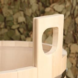 Шайка - таз для бани и сауны, 15 л, липа, пластиковая вставка, «Добропаровъ»