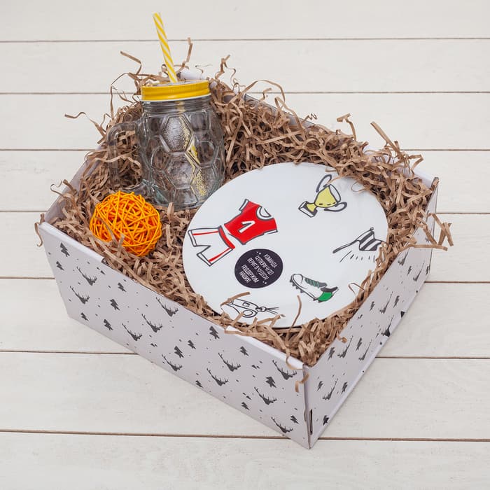 Кружка Доляна «Мяч», 500 мл, с крышкой и трубочкой, стекло, МИКС