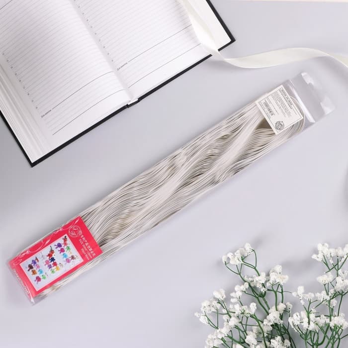 Подарочный Бант - шар №3 три золотых полосы, белый, для упаковки подарков