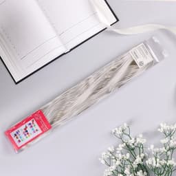 Подарочный Бант - шар №3 три золотых полосы, белый, для упаковки подарков