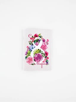 Блокноты «8 марта», 8 шт., А6 на скрепке, 32 листа