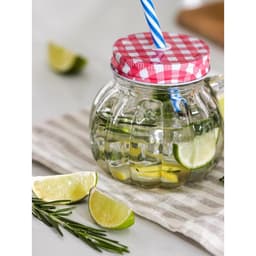 Кружка Доляна «Тыковка», 400 мл, 12.5×10 см, стекло, с крышкой и трубочкой, МИКС