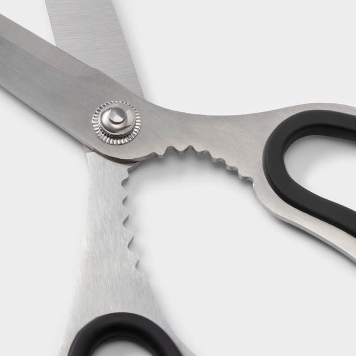 Ножницы кухонные Доляна «Профи», 23 см, чёрные