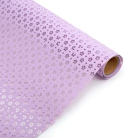 Фетр ламинированный с перфорацией «Цветочки», сиреневый, 57 см × 5 м