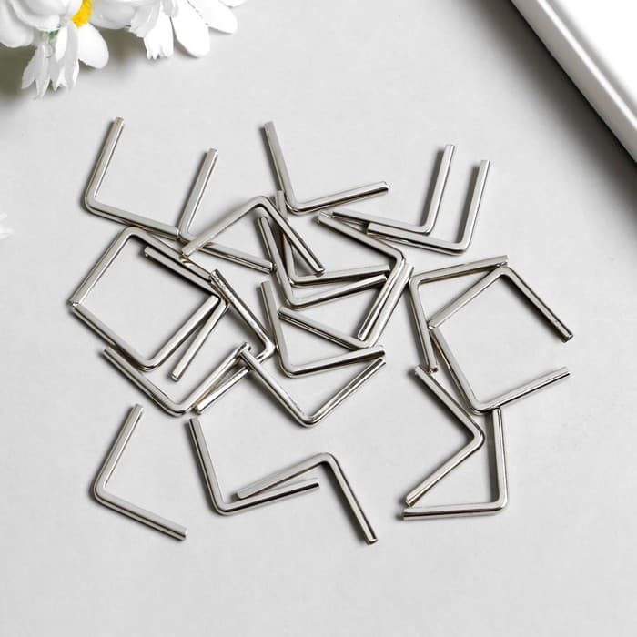 Защитный уголок для альбома металл серебро, 2.2×3×0.5 см