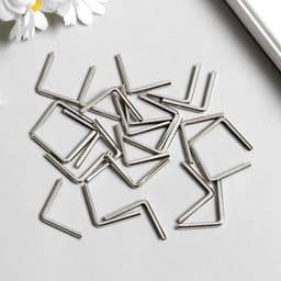 Защитный уголок для альбома металл серебро, 2.2×3×0.5 см
