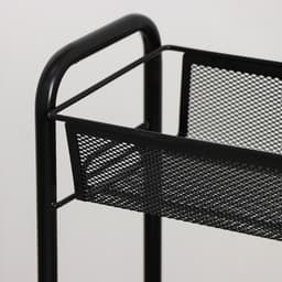 Этажерка на колёсиках «Ладья 1К», 3 яруса, 44×17×75.5 см, чёрная