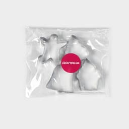 Набор форм для вырезания печенья Доляна «Человечек, капкейк, колокольчик, ёлочка», 4 шт.