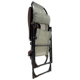 Кресло - шезлонг Nika, с полкой, 75×59×109 см, цвет серый