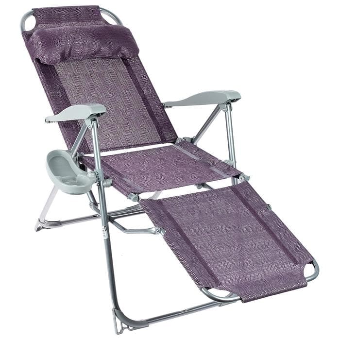 Кресло - шезлонг Nika, 82×70×116 см, цвет баклажановый