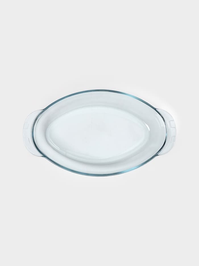 Утятница Paşabahçe Borcam, 2 л, с крышкой-формой, жаропрочное стекло, прозрачная