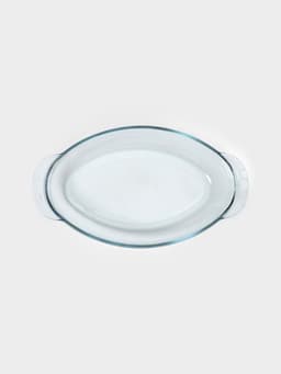 Утятница Paşabahçe Borcam, 2 л, с крышкой-формой, жаропрочное стекло, прозрачная