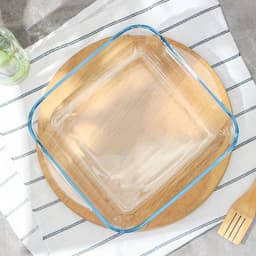 Форма для запекания Paşabahçe Borcam, 3.2 л, 28×28 см, квадратная, стекло, прозрачная