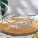 Форма для запекания Paşabahçe Borcam, 2 л, 25.6×22 см, прямоугольная, жаропрочное стекло, прозрачная