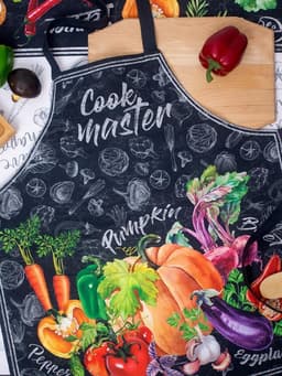 Фартук кухонный «Этель: Cook Master», 60×65 см, 100% хлопок, саржа 190 г/м²