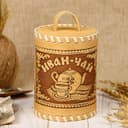 Туес «Иван-чай», 8.5×8.5×14 см, береста