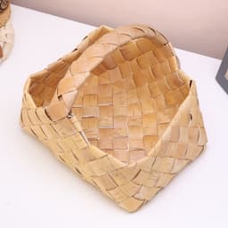 Корзинка плетёная «Алёнка», плетеная, 22×16×10/22 см, береста