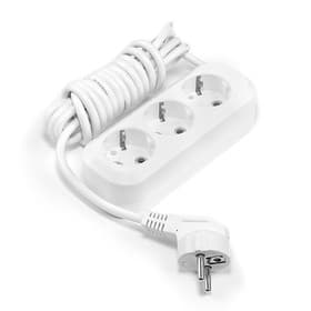 Удлинитель сетевой Smartbuy, 3 розетки, 3 м, 3500 Вт, ПВС 3×1 мм2, 16 А, с заземлением, белый