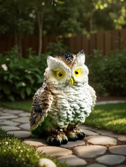 Садовая фигура из гипса «Филин», 19×12×15 см