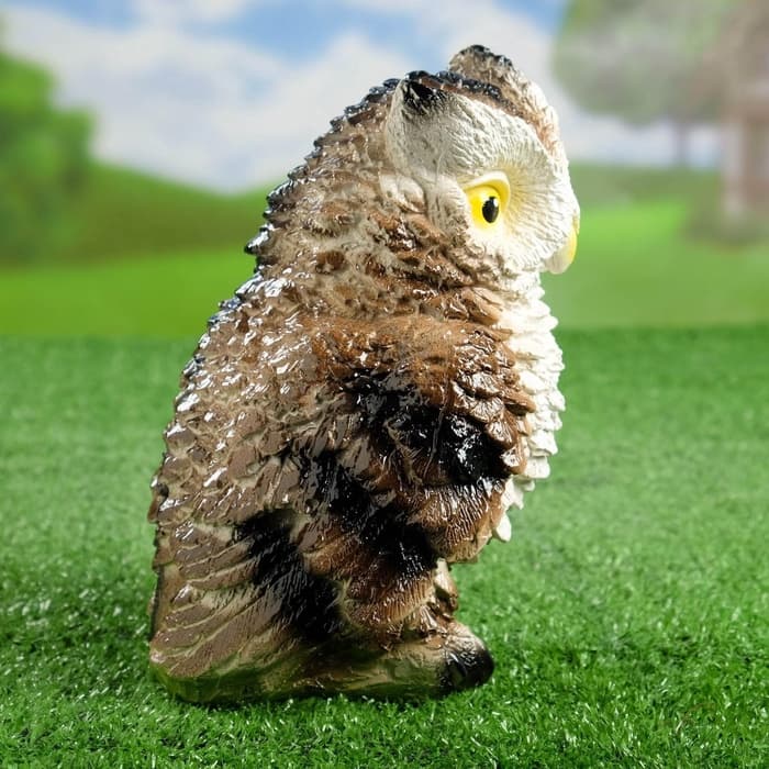 Садовая фигура из гипса «Филин», 19×12×15 см