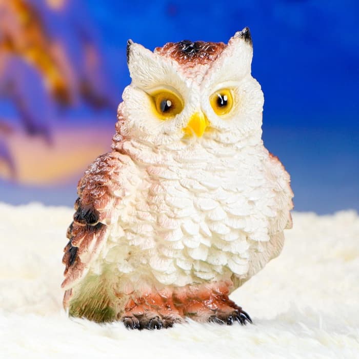 Садовая фигура из гипса «Филин», 19×12×15 см