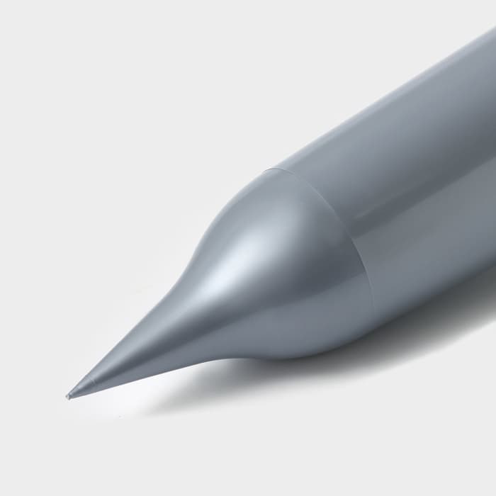 Ваза для цветов Santino, 650 мл, с колышком, пластик, серебристая