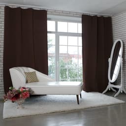 Штора портьерная «Этель», 220×280 см, английский стиль шоколад