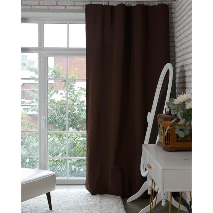 Штора портьерная «Этель», 220×280 см, английский стиль шоколад