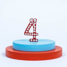 Цифры на магните, набор 10 шт., цифра: 6×4 см